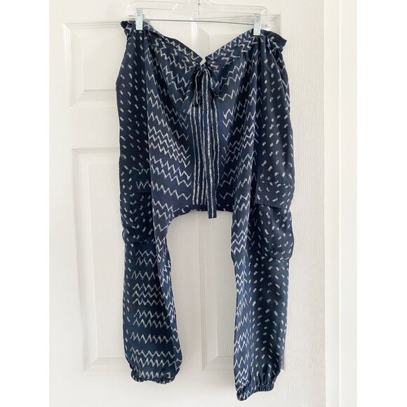 Ulla Johnson Ikat Silk Harem Pant, size 6 - Picture 2 of 8